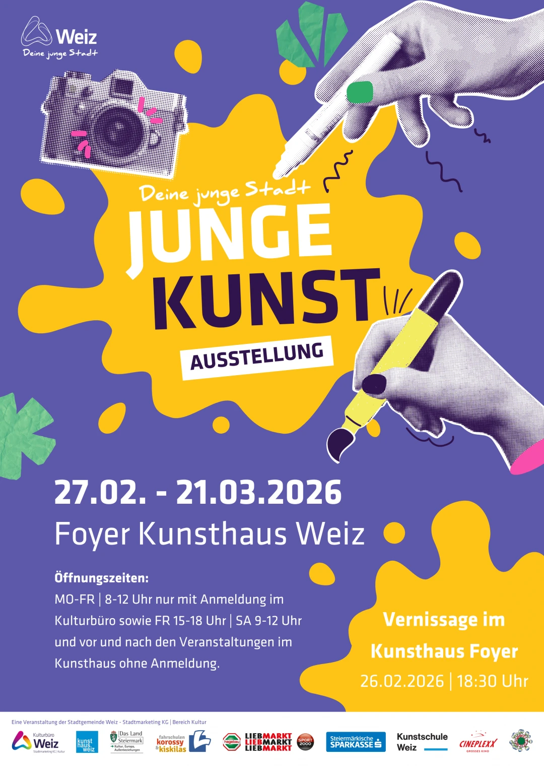 Ausstellung und Vernissage Junge Kunst 2026